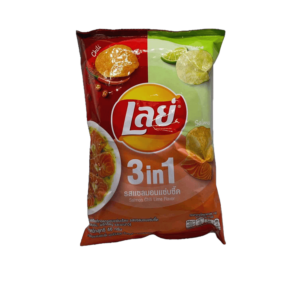 Lays 3 in 1 Salmon,Lime and Chili (Thailand)